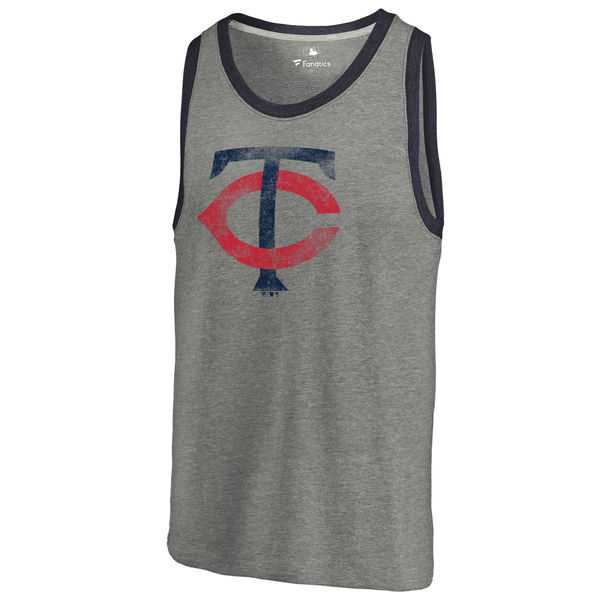 Minnesota Twins Distressed Team Tank Top - Ash,We sell and wholesale Minnesota Twins Distressed Team Tank Top - Ash on line form chian!